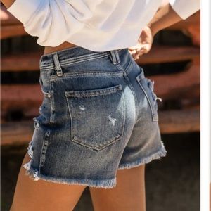 Kancan Dean Distressed Shorts, Size Medium NWT
